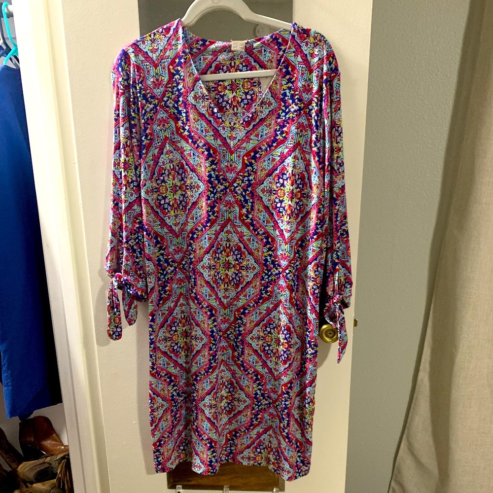 CHICO’S 3/4 TIE SLEEVE DRESS